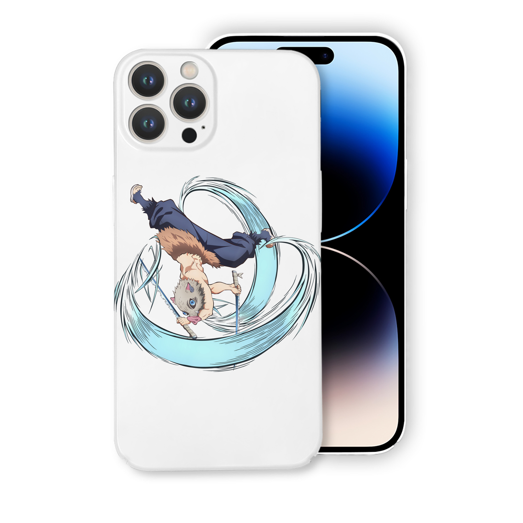 （画像用） 鬼滅の刃（きめつのやいば）嘴平 伊之助／はしびら いのすけ Hashibira Inosuke 【iPhone 14シリーズ対応】ハードケース